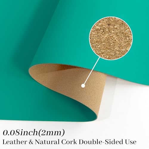 Bloss Green Desk Mat, Leather Desk Pad, Desk Matt for Desktop, Waterproof Desk Pad Mat, Computer Mat for Office Work/Home/Decor/Desk Protector/Cover(31.5 x 15.7 Inches) - Image 2