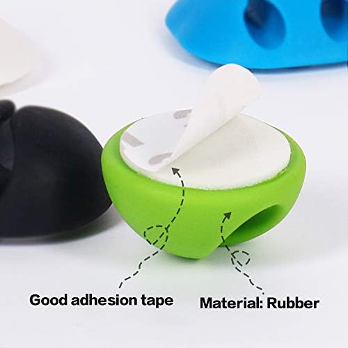 Shintop 6pcs Self-Adhesive Cable Clips for Computer, Electrical, Charging - Image 4