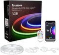Tatazone 32.8ft Bluetooth RGB COB Led Strip Lights with Remote, Dimmable Smart App Led COB Light Strip, Color Changing Music Sync, Indoor RGB Led Lights for Bedroom, Home Decor, Party by Tatazone