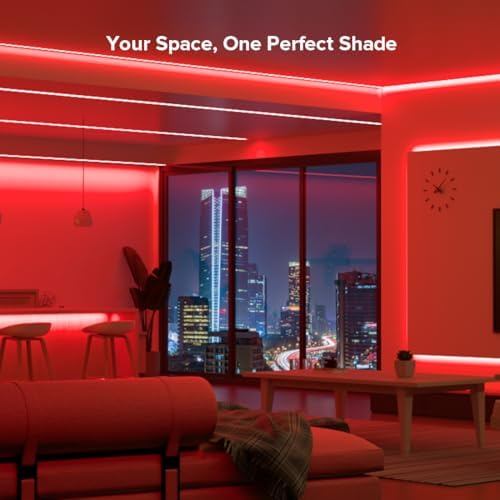 BTF-LIGHTING 5V USB COB LED Strip Lights 3.28FT Red Color for TV - Image 4