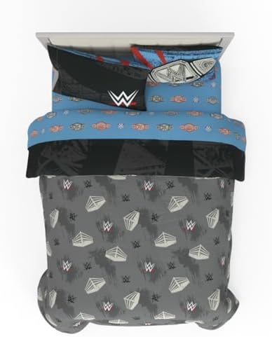 WWE Wrestlemania Bedding Super Soft Microfiber Comforter and Sheet Set, 5 Piece Full Size, (Officially Licensed Product) By Franco - Image 2