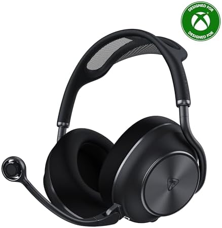 Turtle Beach Stealth Pro II Premium Wireless Gaming Headset for Xbox Series X|S, PS5, PS4, PC - Hi-Res Audio, Dolby Atmos, Active Noise Cancellation, Simultaneous Bluetooth, 24-bit Audio - Black by Unknown