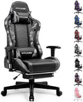 GTPLAYER Gaming Chair with Footrest Speakers Video Game Chair Bluetooth Music Heavy Duty Ergonomic Computer Office Desk Chair by GTPLAYER