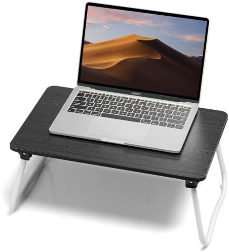 FISYOD Foldable Lap Desk, Laptop Bed Desk, Portable Bed Table, Laptop Stand for Bed & Couch, Lightweight & Mini - Black by FISYOD