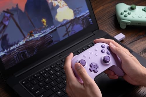 8Bitdo Ultimate 2C Wireless Controller for Windows PC and Android, with 1000 Hz Polling Rate, Hall Effect Joysticks and Triggers, and Remappable L4/R4 Bumpers (Purple) - Image 6