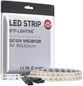 BTF-LIGHTING WS2812B LED Strip IC RGB 5mm 2020SMD DC12V 3.2FT 160LED/m by BTF-LIGHTING