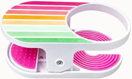 Clip On Drink Holder for Beach Chair, Table, Desk & Couch,Portable Cup Holder Clip with Side Opening for Stemless Wine Glasses, Tumblers, Clamp on Cup Holder for Outdoor, Camping, Patio (Multicolour) by NEKSKA