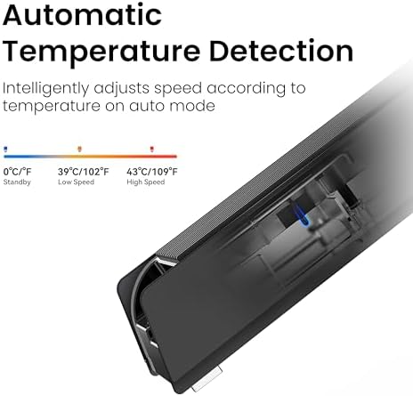 KIWIHOME Cooling Fan for PS5 2020, Quiet Cooler with Auto Speed USB3.0 - Image 5