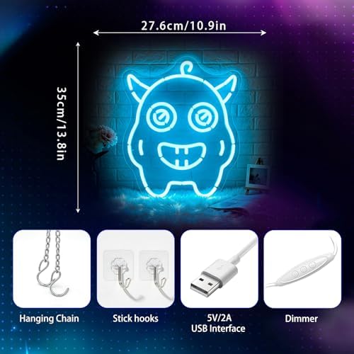 Neon Sign, Monster Neon Signs for Wall Decor LED Signs Neon Light - Image 3