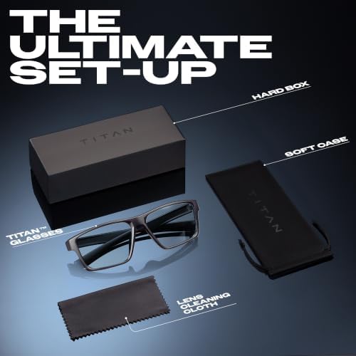 Titan Gaming Glasses, Blue Light Blocking, Night Driving Glasses for Men, Computer Protection, Gift for Gamers - Image 7