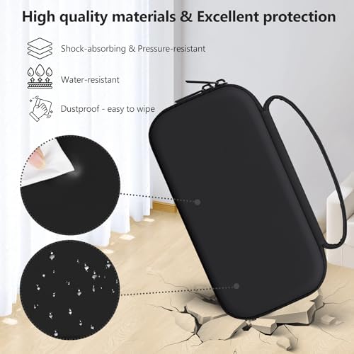 Hard Carrying Case for RG477M/ RG406H/ RG CubeXX/ RG Cube/ RG476H Retro Handheld Game Console, Retro Game Travel Storage Holder with Mesh Bag for SD Card, USB Charging Cable, User Manual, Black - Image 5