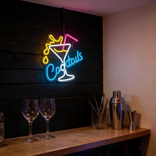 Cocktail Neon Sign Bar Neon Light Wall Decor Home Bar Party Lounge Decor - Image 3