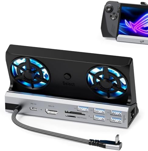 13-in-1 Dual-Fan Docking Station for Steam Deck/MSI Claw/Switch by CHAMPSUN