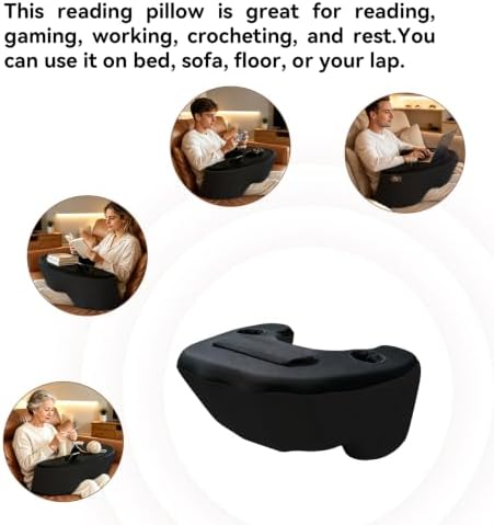 Lap Desk Pillow for Laptop, Large Gaming Pillow for Adult, Black - Image 6