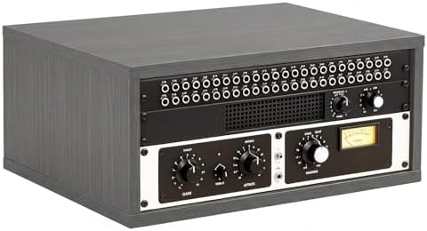AceOrbit 4U Wooden Studio Rack for Pro Audio Gear 4u Audio Rack Case in Oak Finish Compact Efficient Desktop Storage Protect Equipment Studio Control Home Room Use(Gray) by Unknown