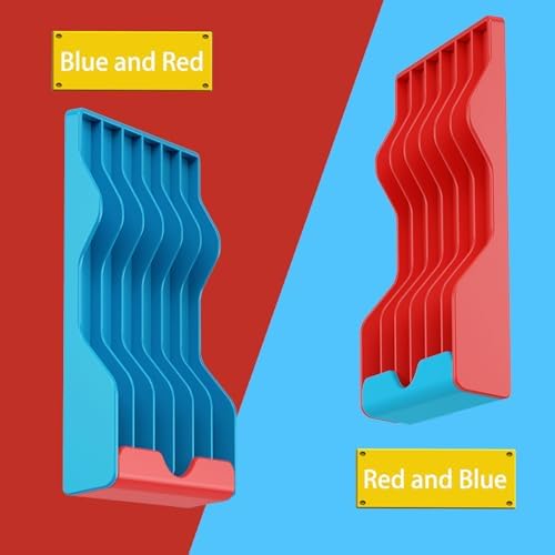 WEIMINLI 2-Pack 6-Game Case Holders for Nintendo Switch, Red & Blue - Image 2