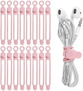 Silicone Cable Ties, Cord Organizer Cable Management(16Pcs-Pink) by ELECTRONICSORGANIZATION