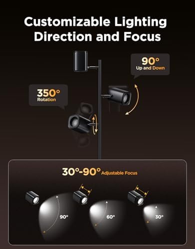 Govee Tree Floor Lamp with 3 Rotatable Lights, Compatible with Matter - Image 4