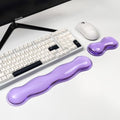 Gel Keyboard and Mouse Wrist Rest Set,Wrist Pad for Computer Keyboard | Purple Wrist Support for Keyboard 60%/68%/75%, Keyboard Cushion, Comfort & Support for Typing and Gaming by Sumgsn