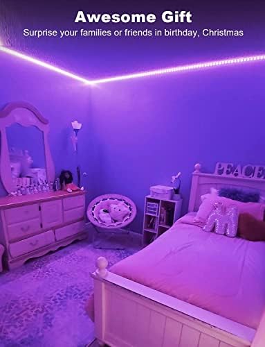 DAYBETTER Led Strip Lights 100ft, RGB Color Changing Led Strips with 44 Keys Remote Control for Room, Bedroom, Suitable for Home Decor, Living Room, Kitchen, Home Party Decoration, 24V - Image 6