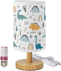 Dinosaur Table Lamp for Boys 3 Color Dimmable Bedside Reading Night Light by Xianshime
