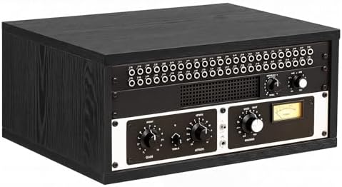 AceOrbit 4U Wooden Studio Rack for Pro Audio Gear 4u Audio Rack Case in Oak Finish Compact Efficient Desktop Storage Protect Equipment Studio Control Home Room Use(Black) by Unknown