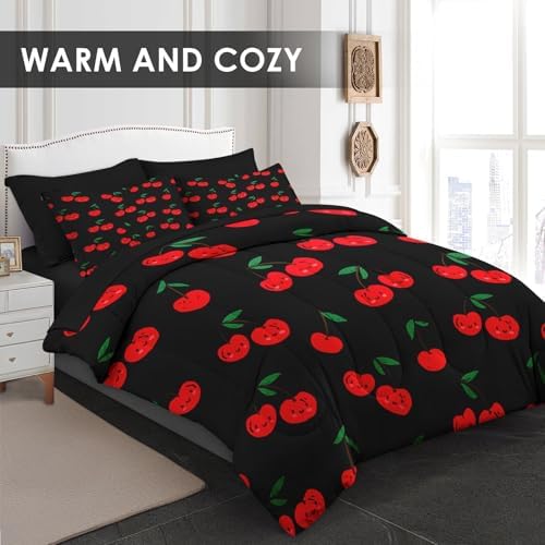 Pamnest King Comforter Set with Sheets, 7 Pieces Cute Cartoon Bedding - Image 2