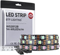 BTF-LIGHTING WS2812B IC RGB LED Strip,UL Listed,Pure Gold Wires,DC5V 3.28FT 60LED 5050SMD,Individually Addressable,Flexible for DIY Chasing Full Color Project,3M Tape,IP30(No Adapter or Controller) by BTF-LIGHTING