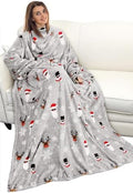 Catalonia Wearable Blanket with Sleeves for Women & Men, Fleece Wrap Throw by Catalonia