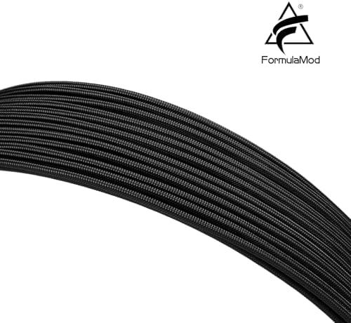 Formulamod Sleeve Extension Power Supply Cable Kit 18AWG ATX 24P+ EPS 8-P+PCI-E8-P with Combs for PSU to Motherboard/GPU (Black) - Image 3