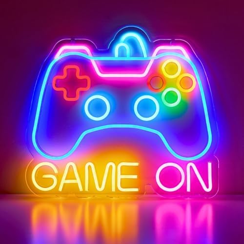Neon Lights Gamer Room Decor, LED Gaming Lights, Boys Bedroom Decor - Image 2