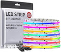 BTF-LIGHTING 24FT WS2811 Smart IC RGB DC24V FCOB COB LED Strip Light by BTF-LIGHTING