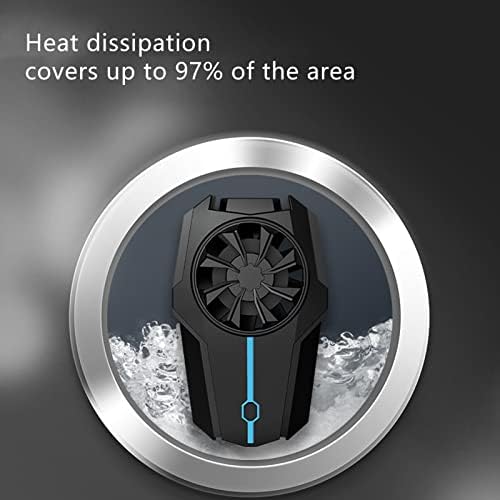 Cell Phone Cooler,Cellphone Radiator with Fan Speed Settings,Fast Cooling Super Silent Mobile Phone Radiator,Fit for Mobile Gaming,Video Streaming,Car Driving - Image 5