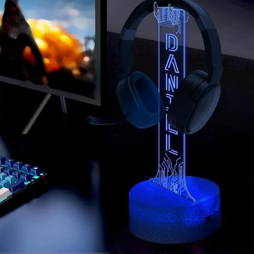 Personalized LED Headphone Holder with RGB Lights, Custom Gamer Desk Organizer, Headset Display Stand for Gaming Setup, Christmas or Birthday Gift for Boyfriend, Teen Gamer or Streamer - Image 7