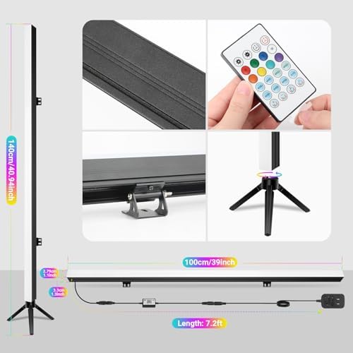 39" LED Stage Light Bar with Stand 2 Pack for Party Lighting - Image 6