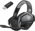 NUBWO Wireless Gaming Headset with Mic for Ps5 Ps4 PC, Zero Interference, 100-Hour Battery All-Day Play, 23ms Sync​ for Fortnite & Call of Duty/FPS Gamers, Triple Mode All Devices Compatible - Gray by NUBWO