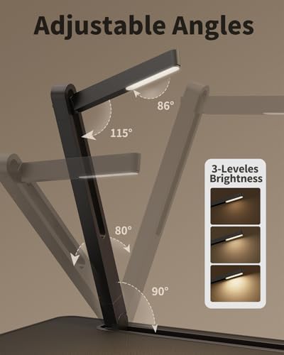 Laptop Bed Tray Desk with LED Desk Light, SAIJI Laptop Stand for Bed - Image 2