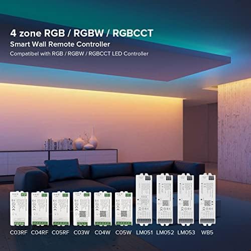 BTF-LIGHTING WR01RF Wireless 2.4G RF RGB RGBW RGBCCT Panel Remote - Image 3