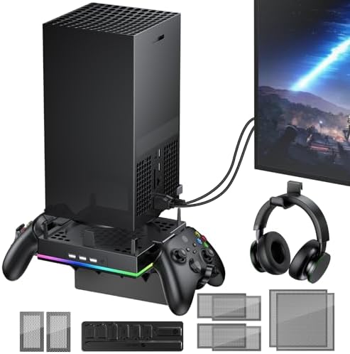 RGB Wall Mount for Xbox Series X -Sturdy Shelf Holder Load Up 10Kg by Klipdasse