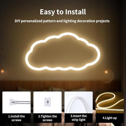 iNextStation Warm White LED Light Strip 16.4FT LED Lights (with DC12V Plug) - Image 6