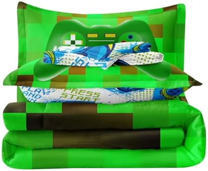 Twin Size Gaming Bedding Set for Teens Boys 5 Pieces Bed in A Bag - Image 7