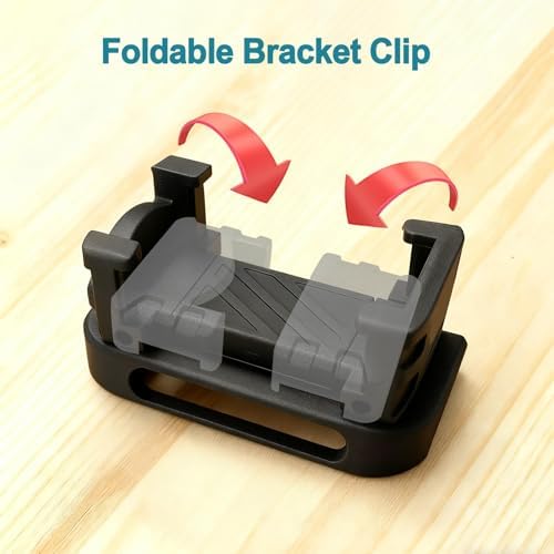 Mobile Clip for Controller, Foldable & Extendable Phone Holder Mount, Adjustable Gaming Clip Bracket for Smartphone, Portable & Secure Design for Comfortable Mobile Gaming (for Micro) - Image 3