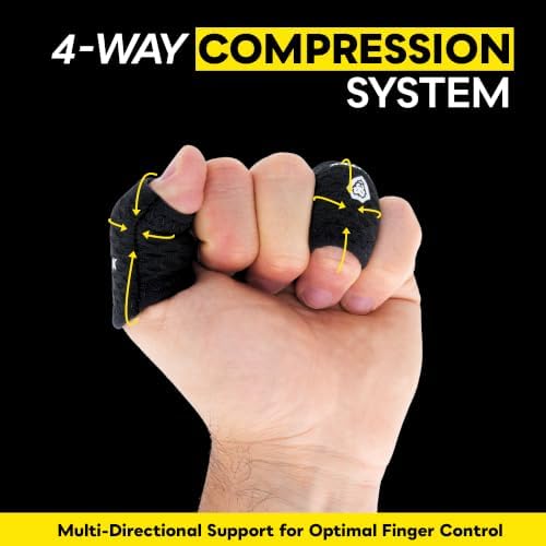 LIONTEK Thumb or Short-length Flow Finger Sleeve V3 Pair — Joint Support & Compression for Golf, Basketball, BJJ, Fitness, Volleyball, and Daily Activity (XX-Large) - Image 7