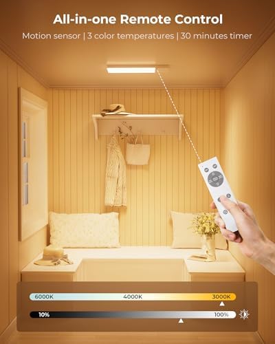 FULEN 2 Pack Rechargeable Motion Sensor Ceiling Light with RGB Color - Image 6