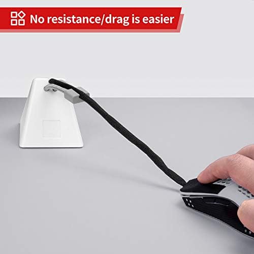 HOTLINEGAMES Mouse Bungee Mouse Cord Clip Cord Management System Fixer Holder for Esports FPS Game (3.0 White) - Image 4