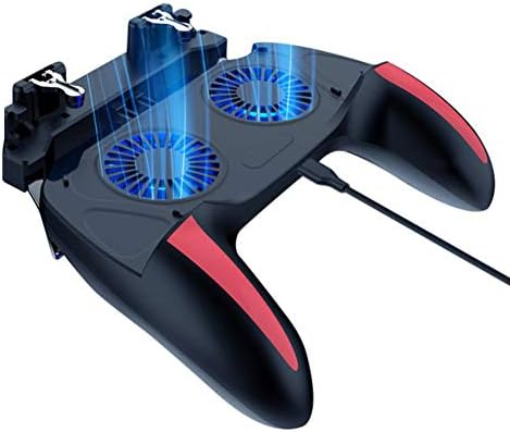 heaven2017 4 Fingers Gaming Grip with Dual Cooling Fan Game Mobile Controller Game Trigger Joystick Gamepad for PUBG Mobile Rules of Survival Survivor Royale Critical Ops [video game] by Unknown