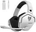 NUBWO Wireless Gaming Headset with Mic for Ps5 Ps4 PC, Zero Interference, 100-Hour Battery All-Day Play, 23ms Sync​ for Fortnite & Call of Duty/FPS Gamers, Triple Mode All Devices Compatible - White by NUBWO