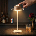 Saturn Rings Battery Operated Lamp- Remote Control, Touch Control, Inspiration from Saturn's Rings, Dynamic Table Lamps, East to Assemble, Sturdy Metal by Freleca