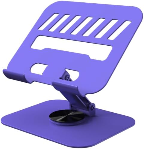 Metal Tablet Stand Holder Adjustable for iPad Kindle Tab, Purple by TAPMEI