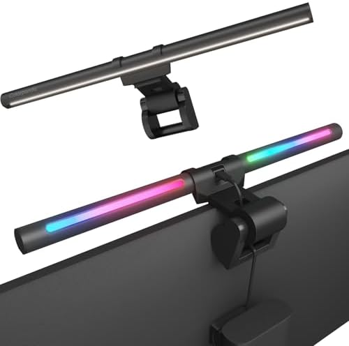 RGB Monitor Light Bar, 16.54'' USB LED Desk Lamp,Home Office Gaming by Colorpanda